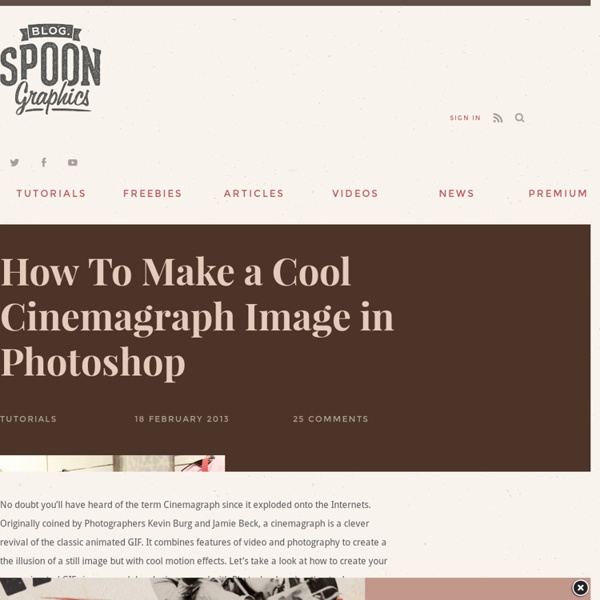 How To Make a Cool Cinemagraph Image in Photoshop
