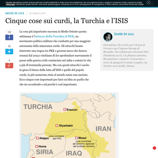 Cinque cose sui curdi, la Turchia e l'ISIS
