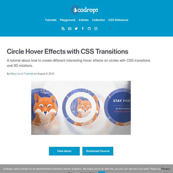 Circle Hover Effects with CSS Transitions