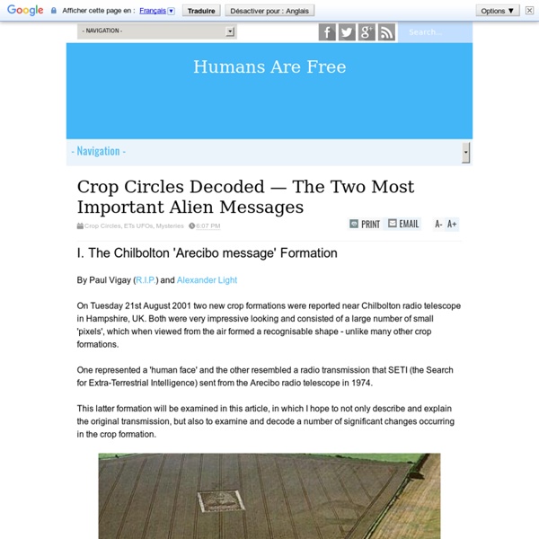 Crop Circles Decoded — The Two Most Important Alien Messages