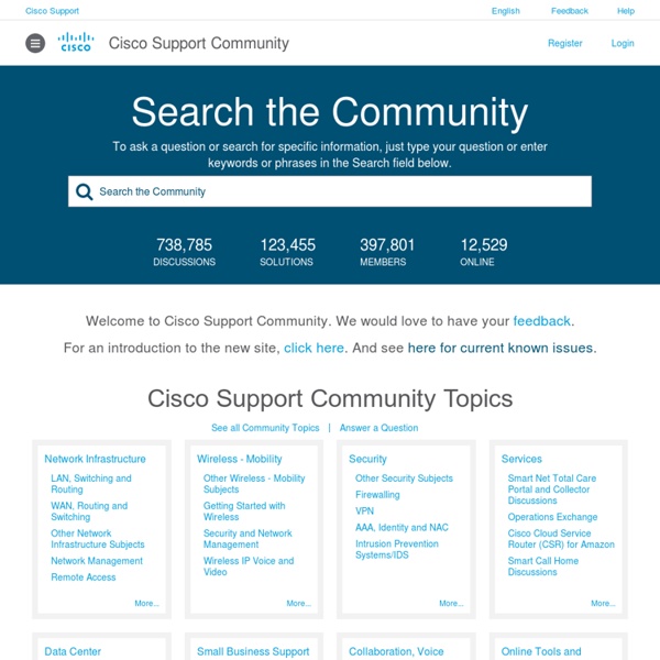 Support Community - Technical Support Forum