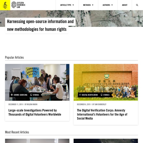 Citizen Evidence Lab – Amnesty International