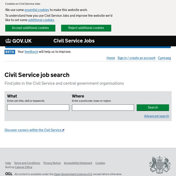 Civil Service job search