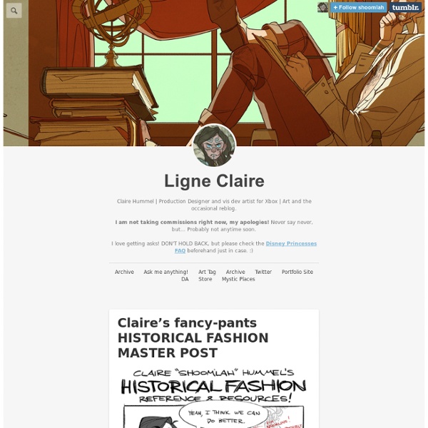 Claire’s fancy-pants HISTORICAL FASHION MASTER POST
