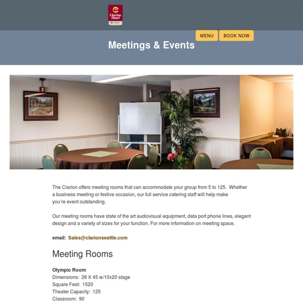 Clarion Hotel Seatac Official Site