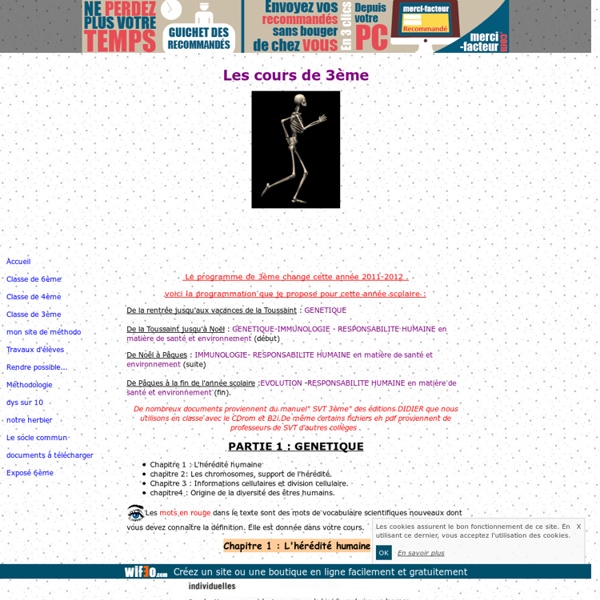 Classe-de-3eme - svtaucollege