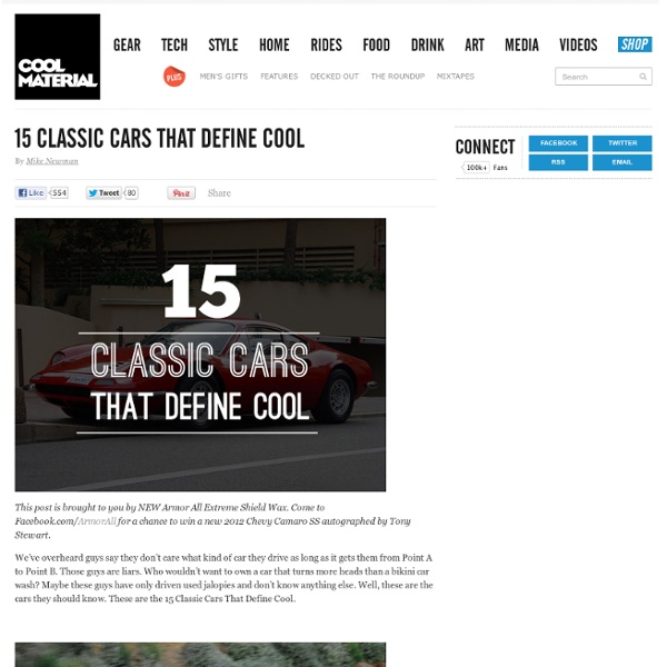 15 Classic Cars That Define Cool