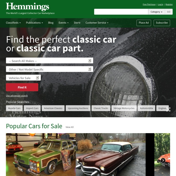 Auto Classifieds - Hemmings Auto Classifieds feature cars for sale nation wide.
