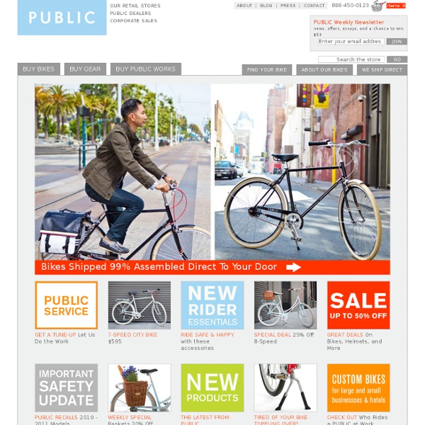 PUBLIC Bikes Classic European city bikes designed for today