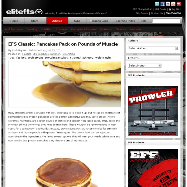 EFS Classic: Pancakes Pack on Pounds of Muscle
