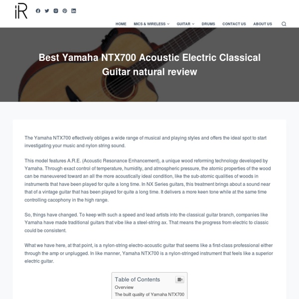 Best Yamaha NTX700 Acoustic Electric Classical Guitar natural review - instroreview.com