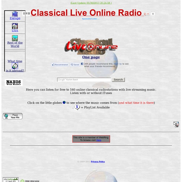 Classical Live Online Radio Webcast - Free Streaming Classical Music.