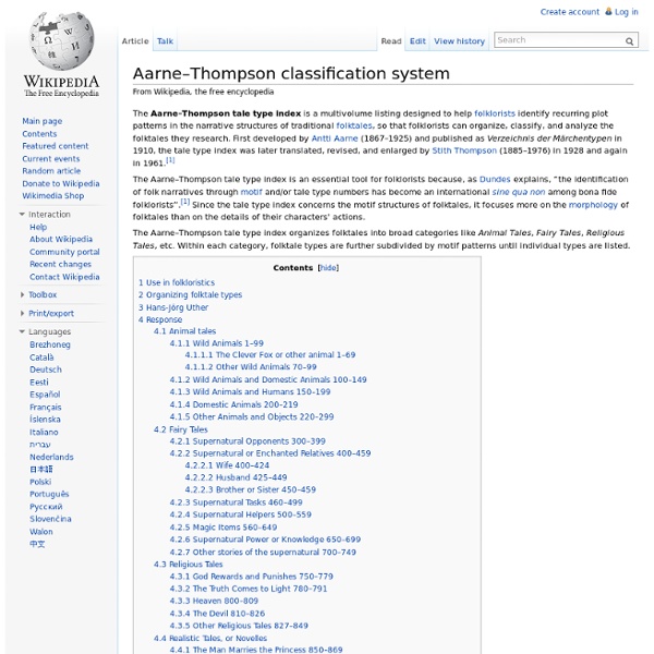 Aarne–Thompson classification system