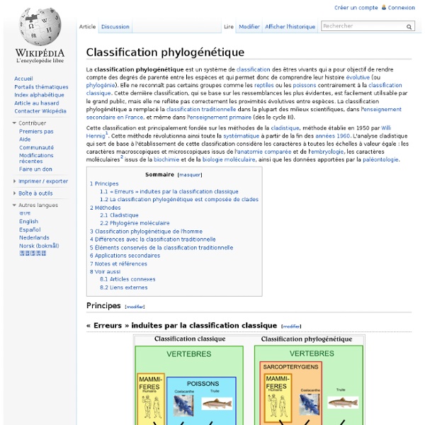 Classification phylogénétique