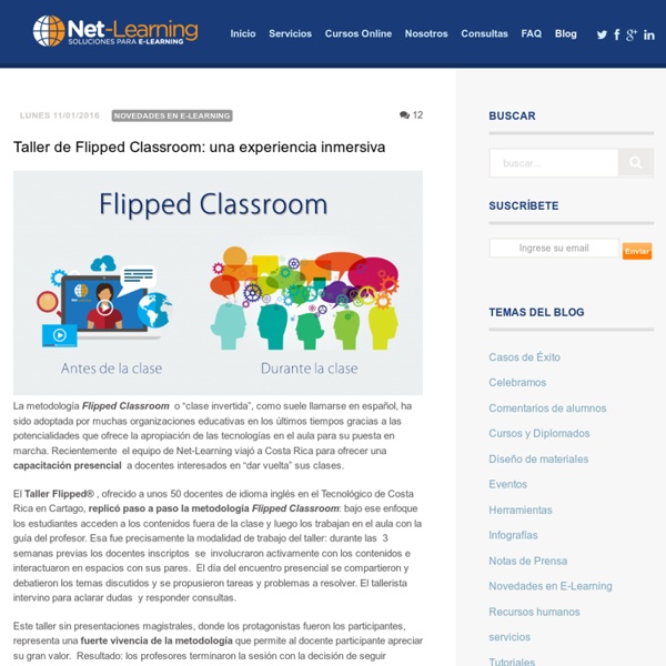 Taller de Flipped Classroom: una experiencia inmersiva