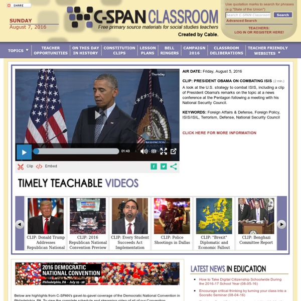 Free Primary Source Materials For Social Studies Teachers