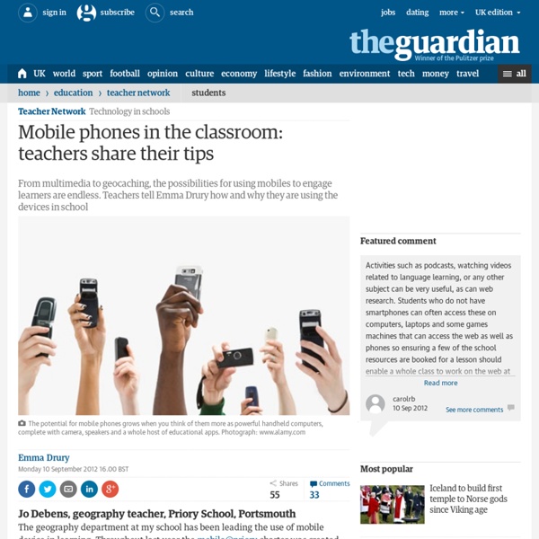 Mobile phones in the classroom: teachers share their tips