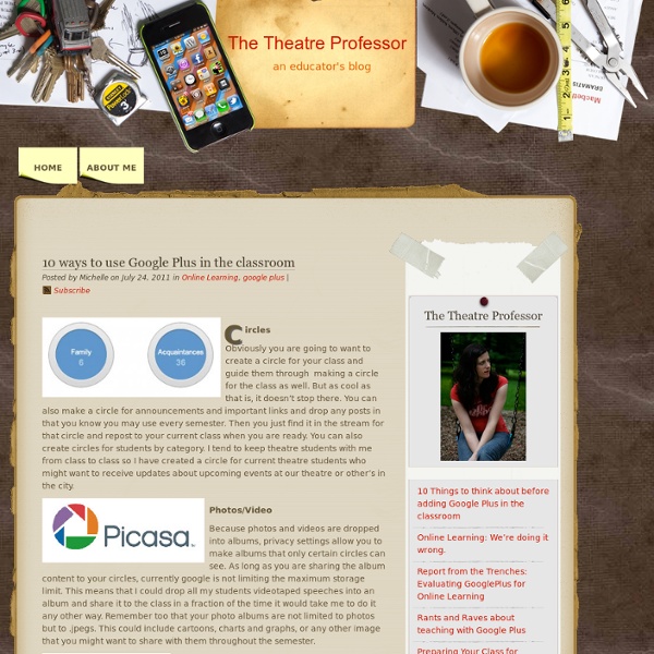 10 ways to use Google Plus in the classroom