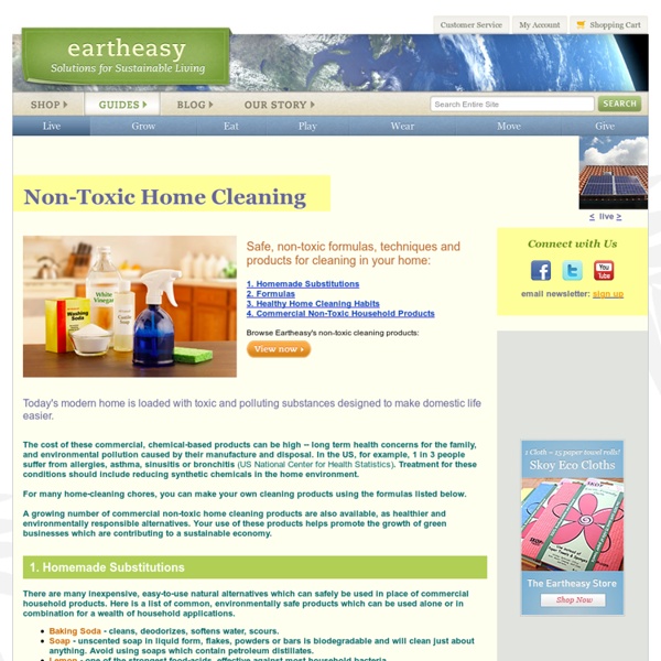 Non-toxic Home Cleaning & Care: Natural, Green, Eco-Friendly Solutions