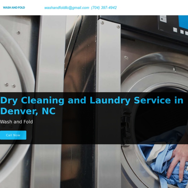 Dry Cleaning and Laundry Service in Denver, NC