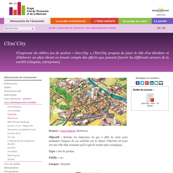 Clim’City - 12+ - Dvpt durable