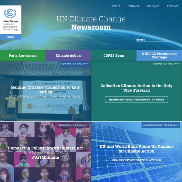 Climate Change Newsroom from the UNFCCC