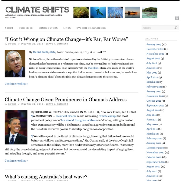 Climate Shifts