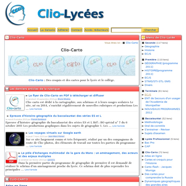 Clio-Carto - Clio-Lycée