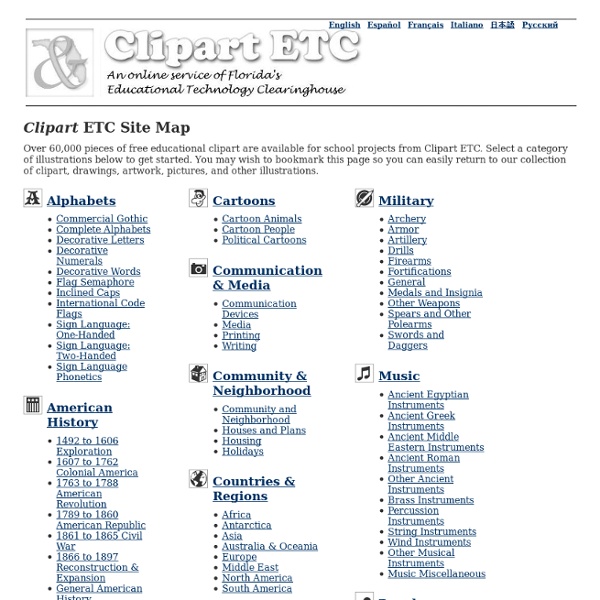 Clipart ETC Site Map