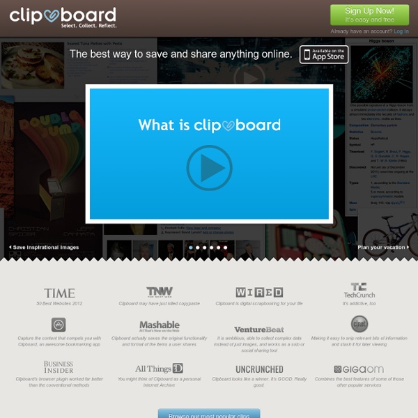 Clipboard - Select. Collect. Reflect.