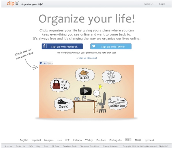 Clipix: Organize your life!