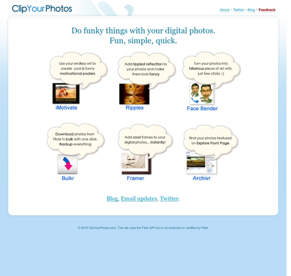 ClipYourPhotos - Do funky things with your digital photos