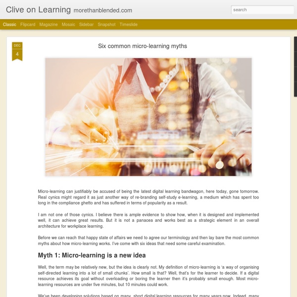 Clive on Learning