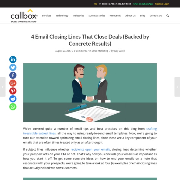 4 Email Closing Lines That Close Deals (Backed by Concrete Results)
