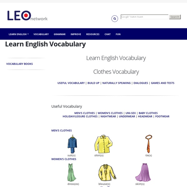 Clothes Vocabulary - Learn English Vocabulary
