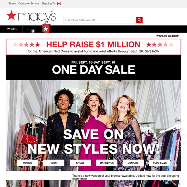 Macy's - Shop Fashion Clothing & Accessories - Official Site