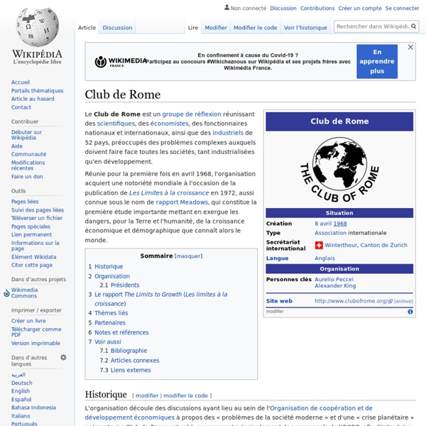 Club de Rome - Wikipdia