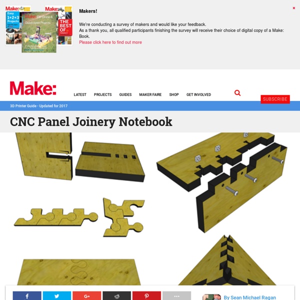 CNC Panel Joinery Notebook