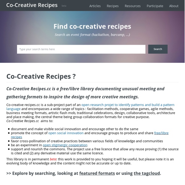Co-Creative Recipes