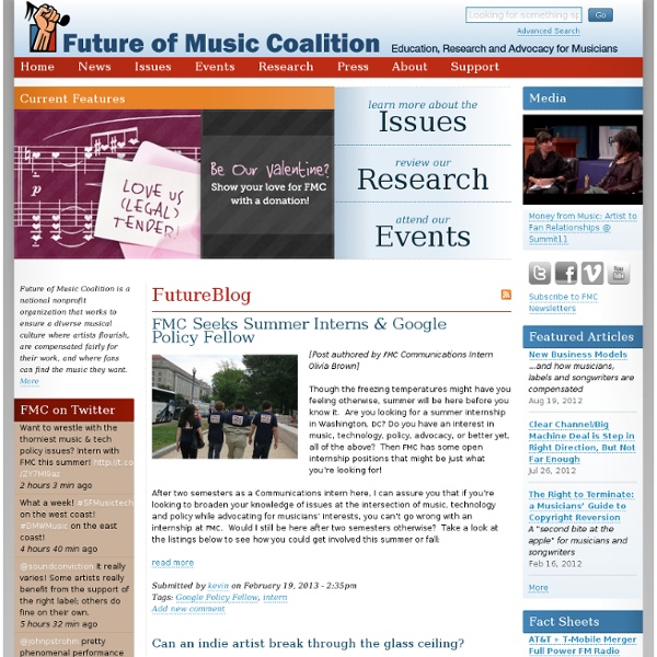 Education, Research and Advocacy for Musicians