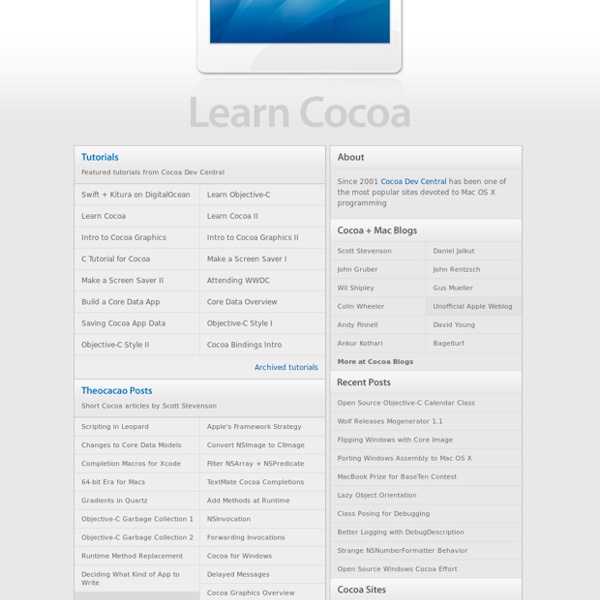 Cocoa Dev Central