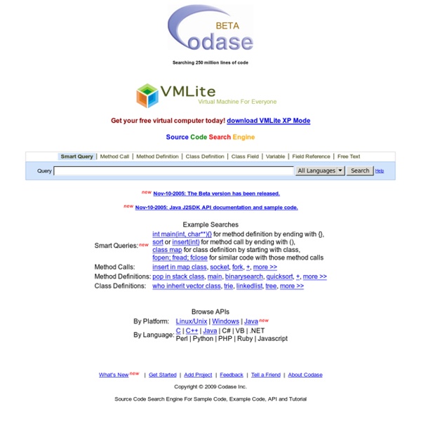 Codase - Source Code Search Engine