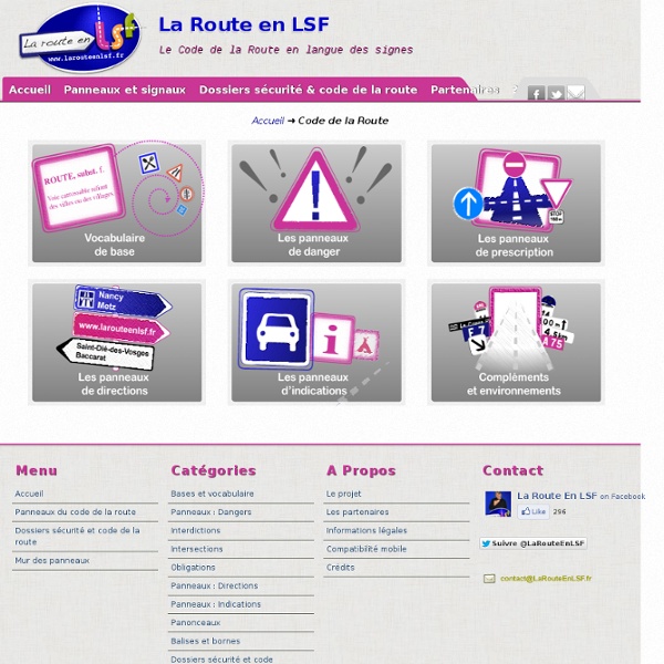 Code de la Route : La Route en LSF