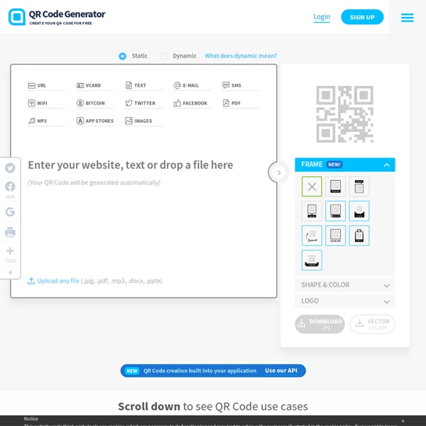 QR Code Generator - Create QR codes here