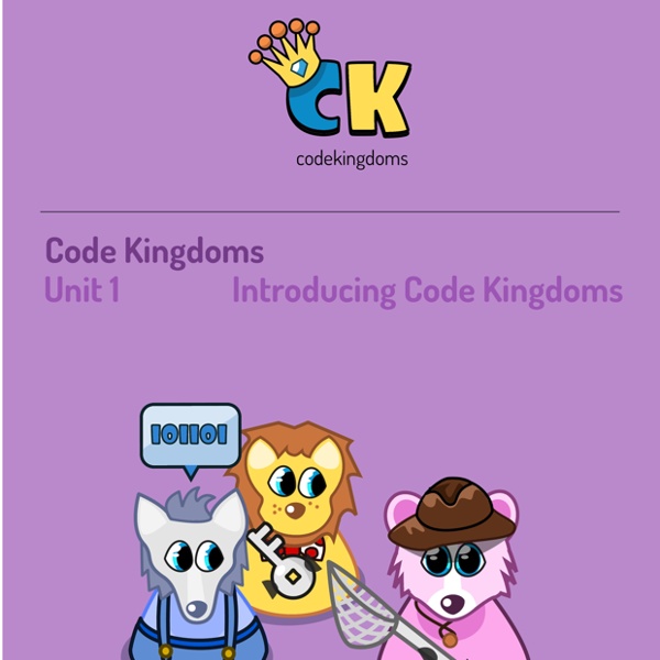 Code Kingdoms - Unit 1 - Lesson Plans