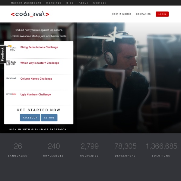 CodeEval - Coding Challenges for the World's Best Developers