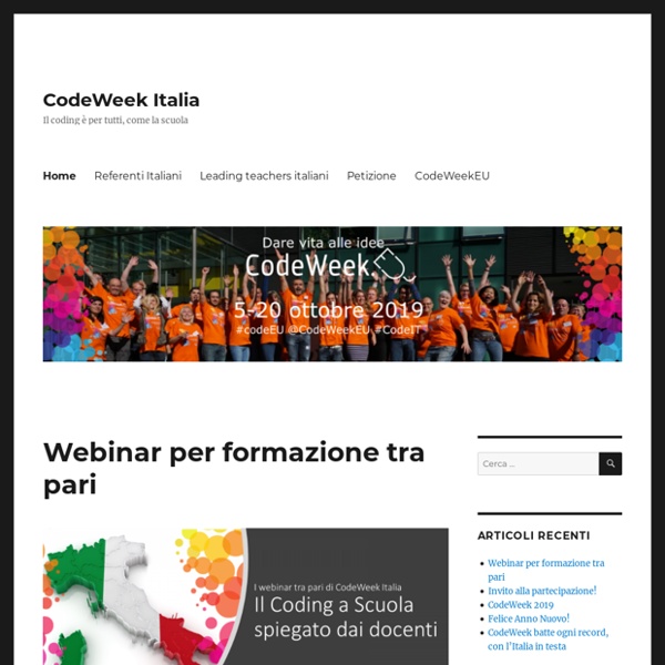 Il sito italiano di CodeWeek.EU