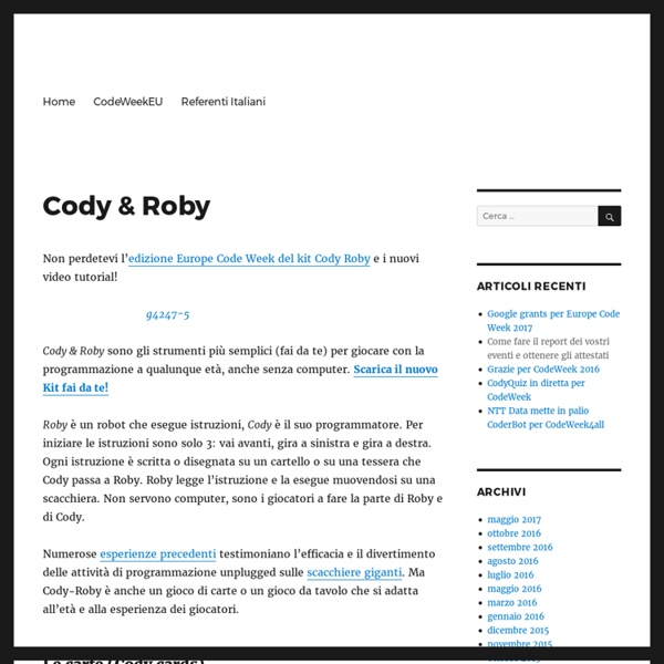 Cody & Roby – codeweek.it