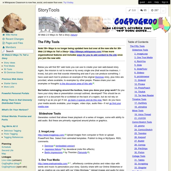 CogDogRoo - StoryTools