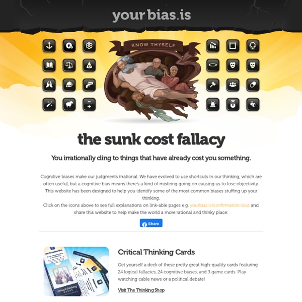 24 Cognitive Biases stuffing up your thinking